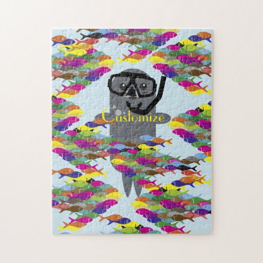 Graues Siegel Thunder_Cove Puzzle (Vertikal)