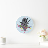 Graues Siegel Thunder_Cove Runde Wanduhr (Zuhause)
