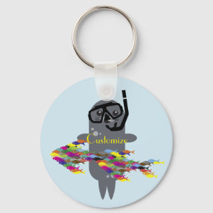 Graues Siegel Thunder_Cove Schlüsselanhänger