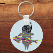 Graues Siegel Thunder_Cove Schlüsselanhänger (Vorderseite)