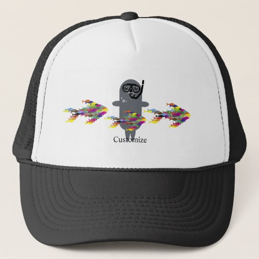 Graues Siegel Thunder_Cove Truckerkappe (Vorderseite)