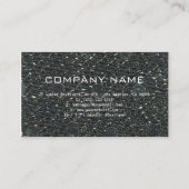 Graues Silber Berufliches Design Moderner QR Code Visitenkarte (Rückseite)