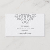 graues Silber der Seemeile-311-Classic metallisch Visitenkarte (Rückseite)