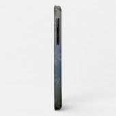 Graues silberfarbenes Leaf-Muster Personalisiert Case-Mate iPhone Hülle (Hinten/Links)