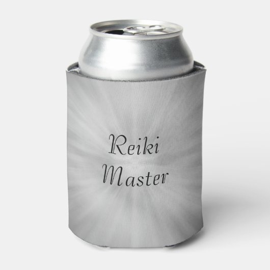 Graues Silver Reiki Master Design Dosenkühler (Kanne Vorderseite)