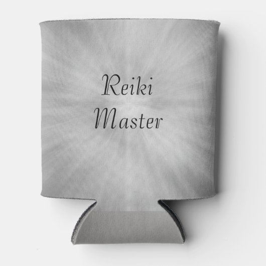Graues Silver Reiki Master Design Dosenkühler (Vorderseite)
