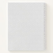 Graues Snowflake Baby Showbook Notizblock (Rückseite)
