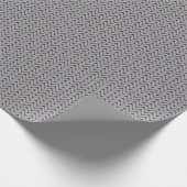 graues Spinnpapier Geschenkpapier (Ecke)