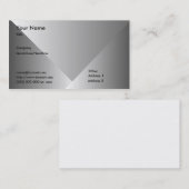 Graues Steigung-Geschäft Visitenkarte (Vorne/Hinten)