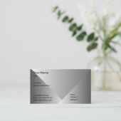 Graues Steigung-Geschäft Visitenkarte (Stehend Vorderseite)