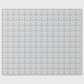 Graues Sternmuster-Geschenkpapier Geschenkpapier (Flach)