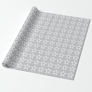 Graues Sternmuster-Geschenkpapier Geschenkpapier