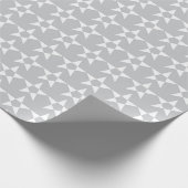 Graues Sternmuster-Geschenkpapier Geschenkpapier (Ecke)