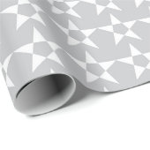 Graues Sternmuster-Geschenkpapier Geschenkpapier (Rolleneckpunkt)