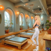 Graues Sternmuster mit benutzerdefiniertem Text un Capri Leggings