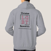 Graues Sweatshirt - Christliche LGBT-Ressourcen (Rückseite)