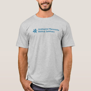 Graues T-Shirt für Männer mit großem AMBS-Logo 