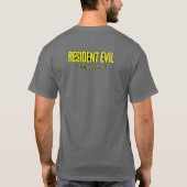 Graues T-Shirt mit halbem Ärmel mit Resident Evil  (Rückseite)