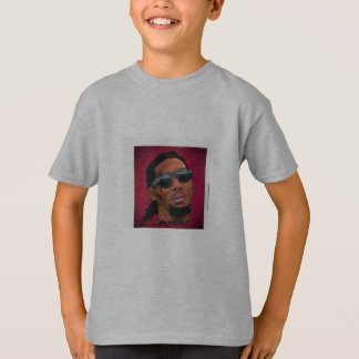 Graues T-Shirt mit Offset-Druck für Jungen und Tee