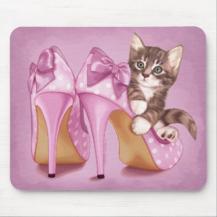 Graues Tabby-Kätzchen Mousepad