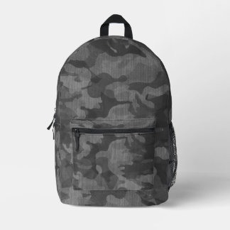 Graues Tarnmuster Bedruckter Rucksack