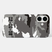 Graues Tarnmuster Case-Mate iPhone Hülle (Rückseite (Horizontal))