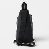 Graues Tarnmuster Crossbody Bag (Rückseite)