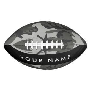 Graues Tarnmuster, Ihr Name, Personalisieren Football