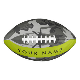 Graues Tarnmuster, Ihr Name, Personalisieren Football