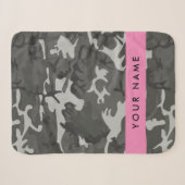 Graues Tarnmuster, Ihr Name, Personalisieren Sherpadecke (Vorderseite (Horizontal))
