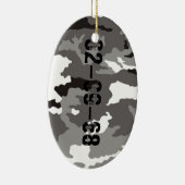 Graues Tarnmuster Keramikornament (Rechts)