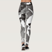 Graues Tarnmuster Leggings (Rückseite)