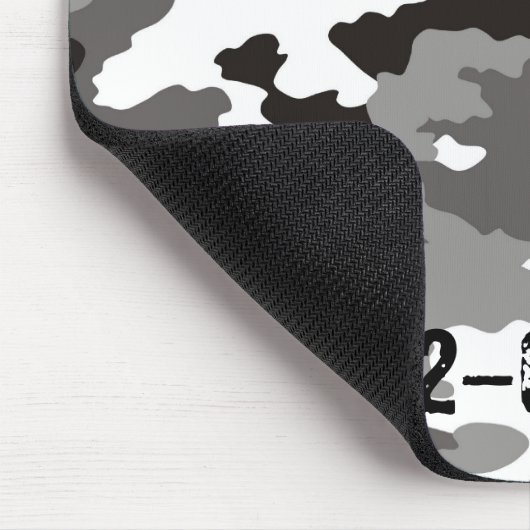 Graues Tarnmuster Mousepad (Ecke)