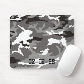 Graues Tarnmuster Mousepad (Mit Mouse)