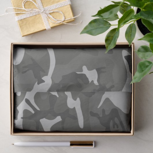 Graues Tarntapppapier Seidenpapier (Geschenk)