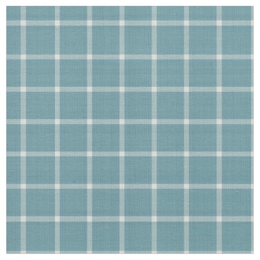 Graues Teal- und Weißfenster-Gingham  Stoff (Nahaufnahme)
