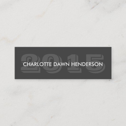 Graues Telefonnummerkarte (Vorderseite)