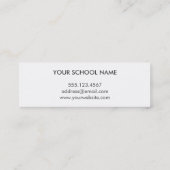 Graues Telefonnummerkarte (Rückseite)