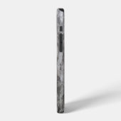 Graues Textil iPhone Hülle (Linke Seite)