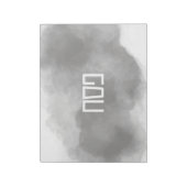 Graues Tischset Notizblock (Rotiert)