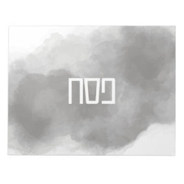 Graues Tischset Notizblock