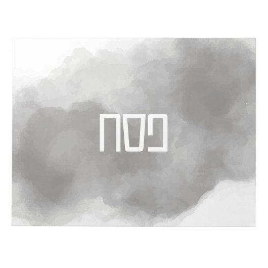 Graues Tischset Notizblock (Vorderseite)