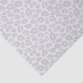 Graues Tonal Leopard-Druck-Seidenpapier Seidenpapier (Ausschnitt)
