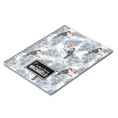 Graues Toucan | addieren Ihren Namen Notizblock (Linke Seite)