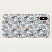 Graues Toucan Case-Mate iPhone Hülle (Rückseite (Horizontal))