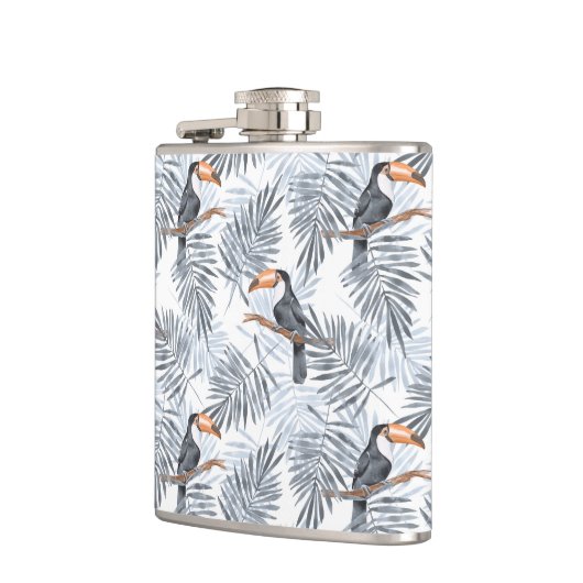 Graues Toucan Flachmann (Links)