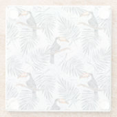 Graues Toucan Glasuntersetzer (Rückseite)