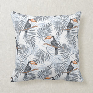 Graues Toucan Kissen