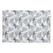 Graues Toucan Kissenbezug (Rückseite-Links)