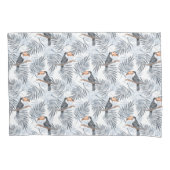 Graues Toucan Kissenbezug (Vorderseite-Links)